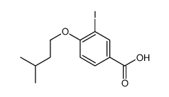 3-碘-4-(异戊基氧基)苯甲酸结构式