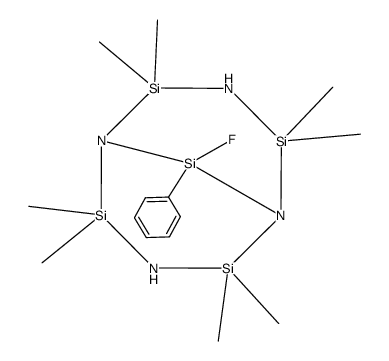 1,3,5,7-Tetraaza-2,4,6,8,9-pentasilabicyclo<3.3.1>nonan结构式