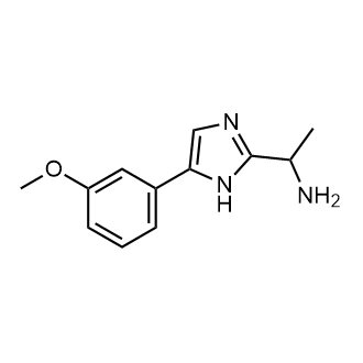 1-(5-(3-甲氧基苯基)-1H-咪唑-2-基)乙-1-胺结构式