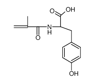 (S)-3-(4-hydroxyphenyl)-2-methacrylamidopropanoic acid结构式