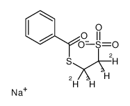 sodium,2-benzoylsulfanyl-1,1,2,2-tetradeuterioethanesulfonate Structure