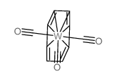 Cycloheptatrienetungsten tricarbonyl Structure
