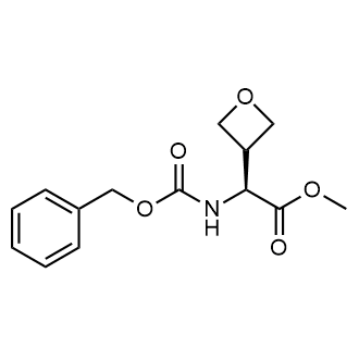 Methyl (S)-2-(((benzyloxy)carbonyl)amino)-2-(oxetan-3-yl)acetate Structure