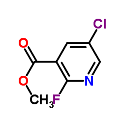 5-Chloro-2-fluoronicotinic acid methyl ester Structure