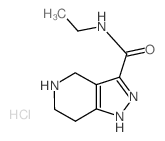 N-Ethyl-4,5,6,7-tetrahydro-1H-pyrazolo[4,3-c]-pyridine-3-carboxamide hydrochloride Structure