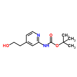 4-(2-羟基乙基)吡啶-2-基氨基甲酸叔丁酯图片