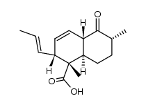 (1S,2R,4aS,6R,8aR)-1,6-dimethyl-5-oxo-2-((E)-prop-1-en-1-yl)-1,2,4a,5,6,7,8,8a-octahydronaphthalene-1-carboxylic acid Structure