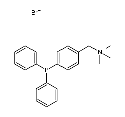 4-(diphenylphosphino)-benzyltrimethylammonium bromide Structure