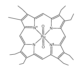 Ru(VI)(octaethylporphyrin)(O)2结构式