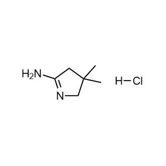 3,3-二甲基-3,4-二氢-2H-吡咯-5-胺盐酸盐结构式