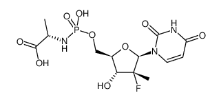 索非布韦代谢物GS-566500结构式