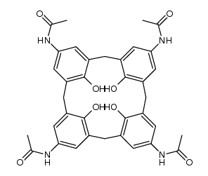 5,11,17,23-tetraacetamido-25,26,27,28-tetrahydroxycalix[4]arene Structure