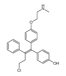 N-Desmethyl 4-Hydroxy Toremifene Structure