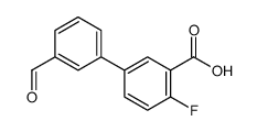 2-fluoro-5-(3-formylphenyl)benzoic acid Structure