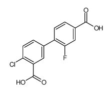 5-(4-carboxy-2-fluorophenyl)-2-chlorobenzoic acid Structure
