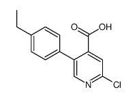2-chloro-5-(4-ethylphenyl)pyridine-4-carboxylic acid Structure