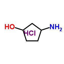 cis-3-Aminocyclopentanol hydrochloride Structure
