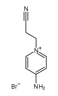 4-amino-1-(2-cyanoethyl)pyridin-1-ium bromide结构式