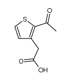 2-acetyl-3-thienylacetic acid Structure