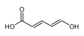 5-hydroxypenta-2,4-dienoic acid Structure