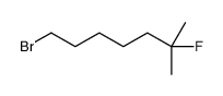 1-bromo-6-fluoro-6-methylheptane Structure