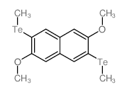 2,6-二甲氧基-3,7-双(甲基碲)-萘结构式
