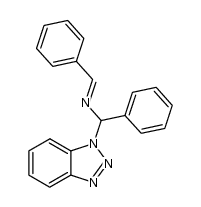 N-benzylidene[α-(benzotriazol-1-yl)benzyl]amine结构式