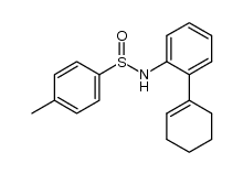 4-methyl-N-(2-(cyclohex-1-enyl)-phenyl)benzenesulfinamide结构式