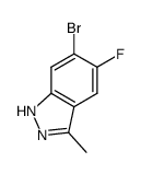 6-溴-5-氟-3-甲基吲唑结构式