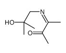 3-(2-hydroxy-2-methylpropyl)iminobutan-2-one Structure