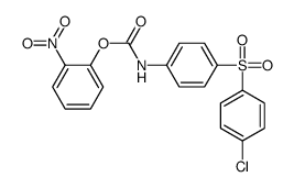 (2-nitrophenyl) N-[4-(4-chlorophenyl)sulfonylphenyl]carbamate结构式