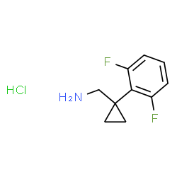 (1-(2,6-difluorophenyl)cyclopropyl)methanamine hydrochloride Structure
