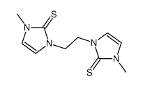 1-methyl-3-[2-(3-methyl-2-sulfanylideneimidazol-1-yl)ethyl]imidazole-2-thione结构式