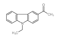 3-乙酰基-9-乙基咔唑结构式
