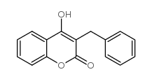 3-苄基-4-羟基香豆素结构式