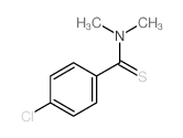 Benzenecarbothioamide,4-chloro-N,N-dimethyl- Structure