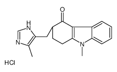 (3R)-9-methyl-3-[(5-methyl-1H-imidazol-4-yl)methyl]-2,3-dihydro-1H-carbazol-4-one,hydrochloride Structure