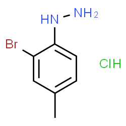 2-溴-4-甲基苯肼盐酸盐结构式