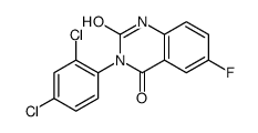 3-(2,4-dichlorophenyl)-6-fluoro-quinazoline-2,4(1H,3H)-dione Structure