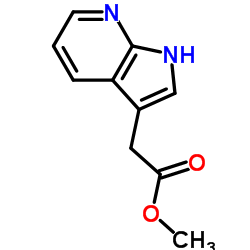 2-(1H-吡咯并[2,3-b]吡啶-3-基)乙酸甲酯结构式