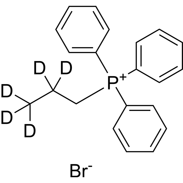 Triphenyl(propyl)phosphonium-d5 bromide Structure