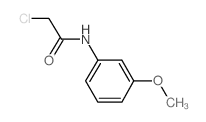 2-氯-N-(3-甲氧基苯基)-乙酰胺结构式