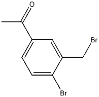 1-[4-溴-3-(溴甲基)苯基]乙酮结构式