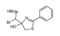 4-(dibromomethyl)-2-phenyl-5H-1,3-thiazol-4-ol,hydrobromide结构式