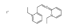 1-ethyl-2-[3-(1-ethyl-2(1H)-pyridylidene)propenyl]pyridinium iodide结构式