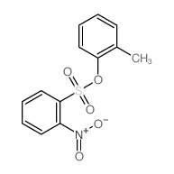 Benzenesulfonic acid, 2-nitro-, 2-methylphenyl ester结构式
