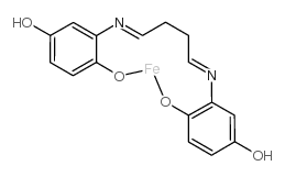 N,N'-双(5-羟基亚水杨基)乙二胺铁(II)结构式