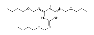 2-N,4-N,6-N-tris(butoxymethyl)-1,3,5-triazine-2,4,6-triamine Structure