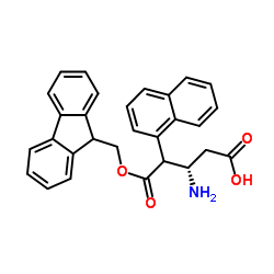 Fmoc-(1-萘基)-L-β-高丙氨酸结构式