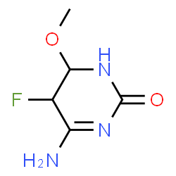 2(1H)-Pyrimidinone,4-amino-5-fluoro-5,6-dihydro-6-methoxy-(9CI) structure